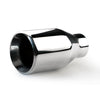 2.48 Inch Inlet Automotive Replacement Exhaust Tips Muffler Tip Stainless Steel Chrome Bolt-On Design Muffler Tailpipe Tip for Universal Cars and Sedans