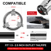 Universal Fit 1.5 - 2 - 2.25 - 2.5 Inch Exhaust Tail Pipe Diameter Exhaust Tip Exhaust tip Steel Car Muffler Tips