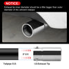 Universal Fit 1.5 - 2 - 2.25 - 2.5 Inch Exhaust Tail Pipe Diameter Exhaust Tip Exhaust tip Steel Car Muffler Tips