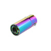 Horizontal view of Exhaust Tip 58mm Stainless Steel Colorful Straight Tip C40